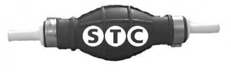 Насос подкачки ручной, груша d=8mm, прямая --> прямая (+ сменный штуцер 90°) STC T404036 (фото 1)
