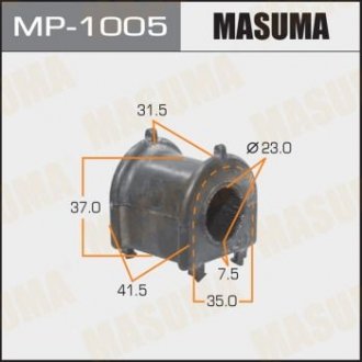 Втулка стабилизатора [уп.2], front, HARRIER, KLUGER, ACU3#, MCU31 Masuma MP-1005 (фото 1)