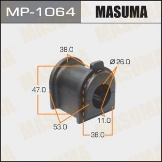 Втулка стабилизатора [уп.2], rear, LAND CRUISER, UZJ200, VDJ200 Masuma MP1064 (фото 1)
