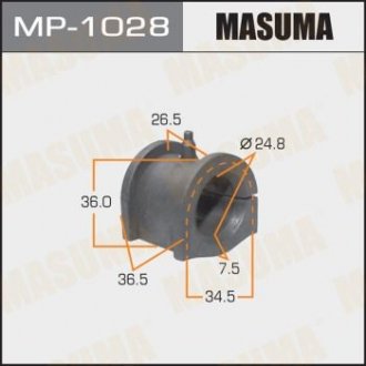 Втулка стабилизатора переднего Mitsubishi Lancer (00-09) (Кратно 2 шт) Masuma MP-1028 (фото 1)