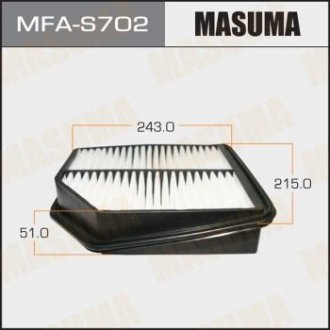 Воздушный фильтр A-979 SUZUKI, ESCUDO, TDB4W, TDA4W 08- (1, 40) Masuma MFAS702 (фото 1)
