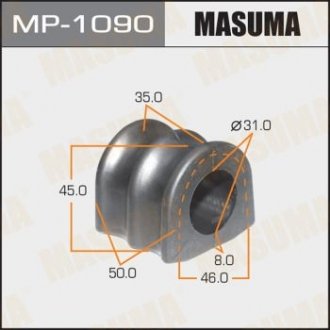 Втулка стабилизатора [уп.2], front, PATHFINDER, NAVARA 05- Masuma MP-1090 (фото 1)