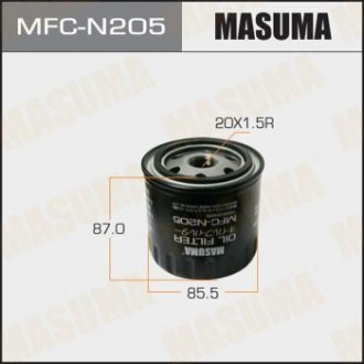 Масляный фильтр C0056 LHD NISSAN, PATHFINDER, NAVARA 05- Masuma MFCN205 (фото 1)