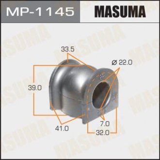 Втулка стабилизатора [уп.2], front, HONDA, JAZZ 2004- Masuma MP1145 (фото 1)