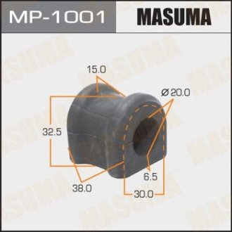 Втулка стабилизатора [уп.2], rear, AVENSIS, AZT25# Masuma MP1001 (фото 1)