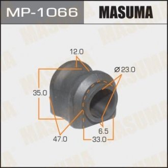 Втулка стабилизатора, rear, RAV4, ZSA44L, ALA40L Masuma MP-1066 (фото 1)