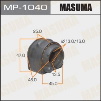 Втулка стабилизатора [уп.2], rear, MAZDA 3, BK# Masuma MP-1040 (фото 1)