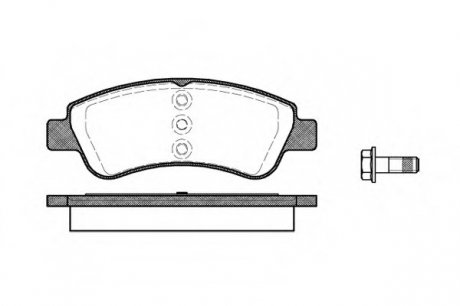 Комплект тормознх колодок, дисковой тормозной механизм WOKING P9403.20 (фото 1)