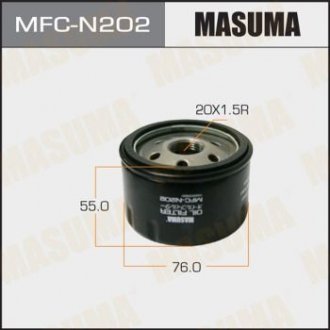 Масляный фильтр C0001 LHD NISSAN, QASHQAI 06-07 Masuma MFCN202 (фото 1)