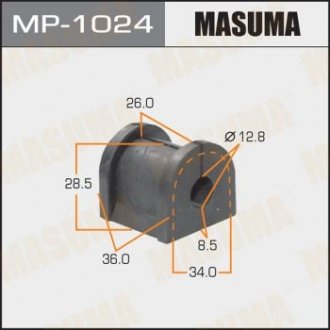 Втулка стабилизатора, rear, LANCER, CS1A, CS3A Masuma Mp1024 (фото 1)