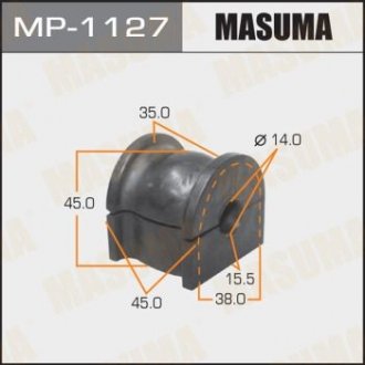 Втулка стабилизатора, rear, ACCORD 08- Masuma MP1127 (фото 1)