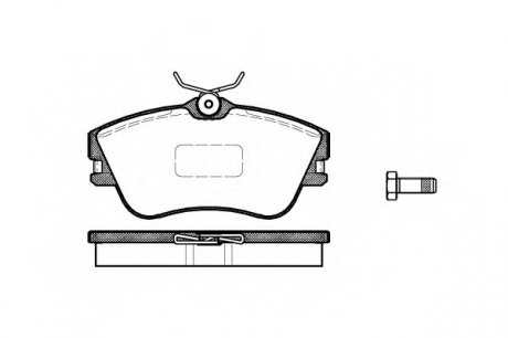 Колодки тормозные дисковые передние, комплект WOKING P5803.00 (фото 1)