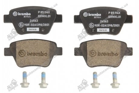 Тормозные колодки дисковые BREMBO P85114X (фото 1)