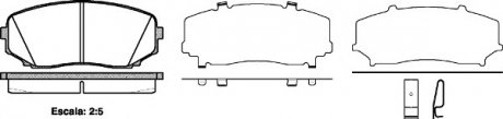 Гальмівні колодки перед. Mazda CX-7/CX-9 07- (sumitomo) WOKING P13673.02 (фото 1)