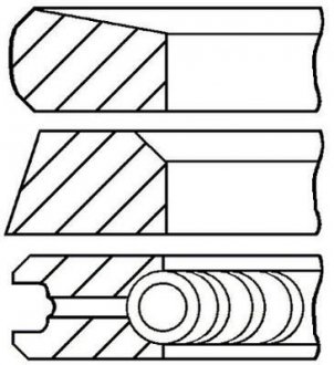 Комплект поршневых колец Goetze 08-440300-10 (фото 1)