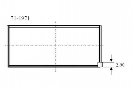 Шатунный подшипник GLYCO 71-1971/4 STD (фото 1)