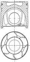 Поршень NURAL 87-136507-65 (фото 1)