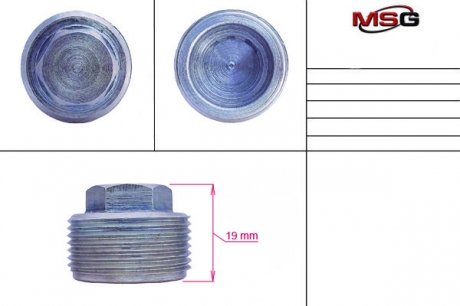 Гайка поджима нижняя FORD FIESTA V (JH_, JD_) 01-09,FUSION (JU_) 02-09,MAZDA 2 (DY) 03-09 MSG FO207LNUT (фото 1)