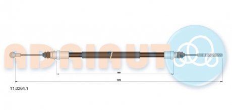 Трос зупиночних гальм ADRIAUTO 11.0264.1 (фото 1)