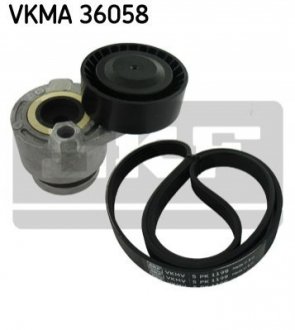 Ремонтний комплект для заміни паса газорозподільчого механізму SKF VKMA 36058 (фото 1)
