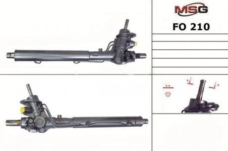 Рульова рейка з ГПК нова FORD GALAXY (WGR) 95-00;SEAT ALHAMBRA (7V8, 7V9) 96-00;VW SHARAN (7M8, 7M9, 7M6) MSG FO 210 (фото 1)