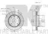Тормозной диск передний Daewoo Lacetti 1.4,1.6,1.8 04-, Chevrolet Evanda,Tacuma NK 205010 (фото 3)