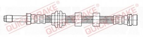 QB Шланг ТОРМ. ЭЛАСТ. ПЕРЕДН. Л, П FORD MONDEO 07, 93-07, 96 ВСЕ МОД. QUICK BRAKE 32963 (фото 1)