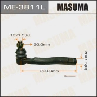 Наконечник рулевой тяги out lh land cruiser 100, lexus lx470, -2000.08 Masuma ME-3811L (фото 1)