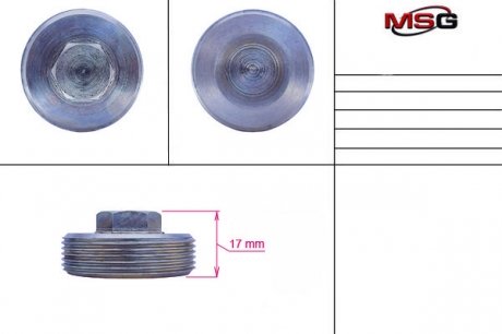 Гайка поджима боковая FORD S-MAX 2006-,FORD Galaxy 2006-,FORD Mondeo IV 2007- MSG FO228NUTS (фото 1)