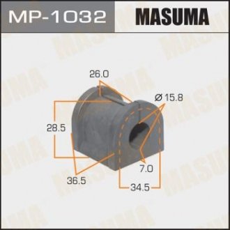 Втулка стабилизатора [уп.2], rear, AIRTREK, CU2W, CU4W, CU5W Masuma MP-1032 (фото 1)