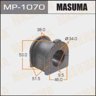 Втулка стабилизатора переднего Toyota Land Cruiser (09-) (Кратно 2 шт) Masuma MP-1070 (фото 1)