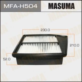 Воздушный фильтр A8514 LHD HONDA, ACCORD, V2000 09- (1, 40) Masuma MFAH504 (фото 1)