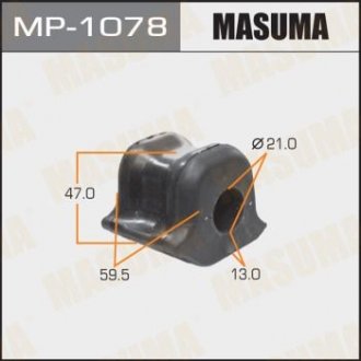 Втулка стабилизатора, front, AVENSIS, ZRT27# LH [уп.1] Masuma MP1078 (фото 1)