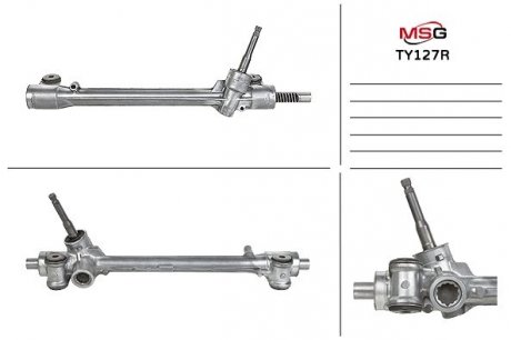Рулевая рейка без ГУР восстановленная TOYOT YARIS, VITZ 2009-2011 MSG TY127R