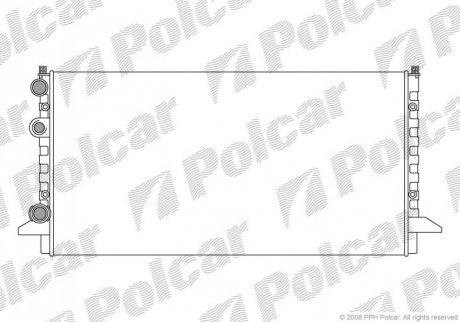 Радиатор АКПП FORD COUGAR 98-99 MONDEO 2.5I 24V 95-97 4G32 Polcar 954708A3 (фото 1)