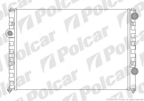 Радиатор АКПП FORD COUGAR 98-99 MONDEO 2.5I 24V 95-97 4G32 Polcar 954708A1 (фото 1)