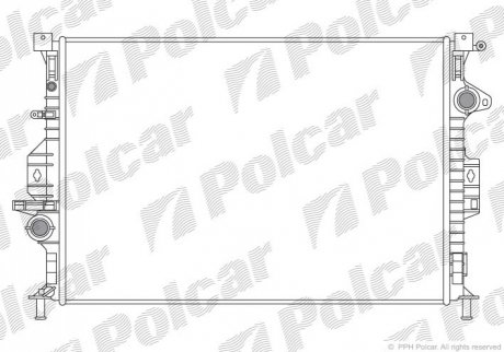Радиатор АКПП FORD COUGAR 98-99 MONDEO 2.5I 24V 95-97 4G32 Polcar 3219084 (фото 1)