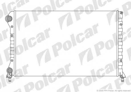 Радиатор АКПП FORD COUGAR 98-99 MONDEO 2.5I 24V 95-97 4G32 Polcar 304008A4 (фото 1)