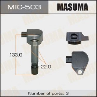 Катушка зажигания Honda Accord 2.0, Civic 1.6, 1.8 (-12) Masuma MIC-503 (фото 1)