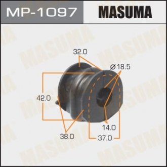 Втулка стабилизатора [уп.2], rear, QASHQAI 06- Masuma MP1097 (фото 1)