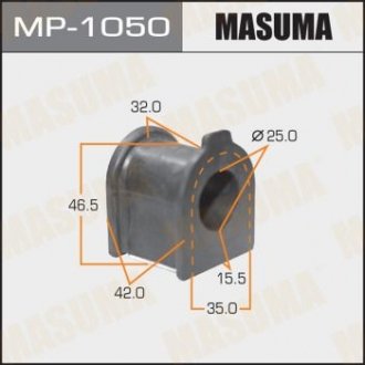 Втулка стабилизатора [уп.2], front, IPSUM, ACM2# Masuma MP-1050 (фото 1)