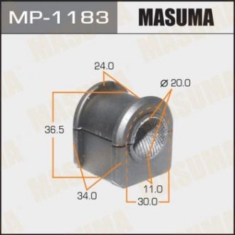 Втулка стабилизатора _rear_ mazda 5 07- [уп.2] Masuma MP1183 (фото 1)