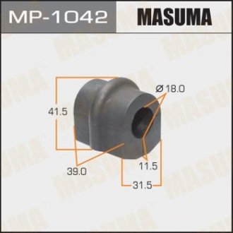 Втулка стабилизатора [уп.2], rear X-TRAIL, T30 Masuma MP-1042 (фото 1)