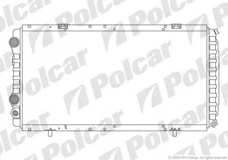 Радиатор охолодження Peugeot Boxer 2.0-2.5D,TD 94- Polcar 570208A2 (фото 1)