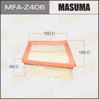 Воздушный фильтр MAZDA, MAZDA2 07- (1, 20) Masuma MFA-Z406 (фото 1)