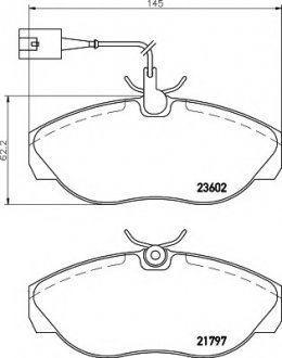 Комплект тормозных колодок, дисковый тормоз MINTEX MDB2157 (фото 1)