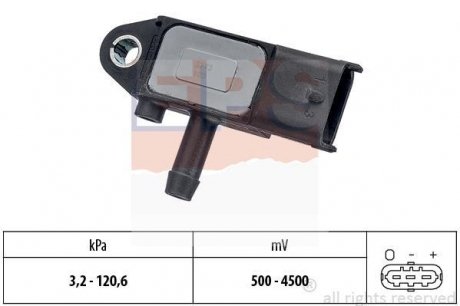 Датчик тиску вихлопних газів Opel Astra H 1.7CDTI 05- EPS 1 993 273 (фото 1)