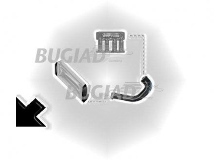 Патрубок системи турбонаддува Opel Corsa D 1.3D BUGIAD 85605 (фото 1)