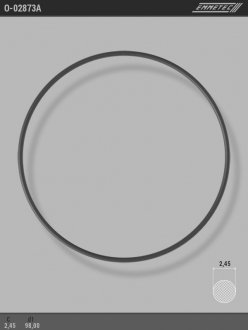 Кольцо резиновое круглого сечения C2,45 d1 98 Emmetec O 02873A (фото 1)