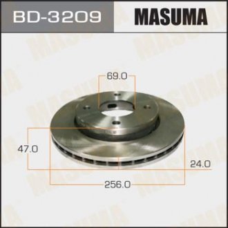 Диск тормозной front COLT 05- [уп.2] Masuma BD3209 (фото 1)